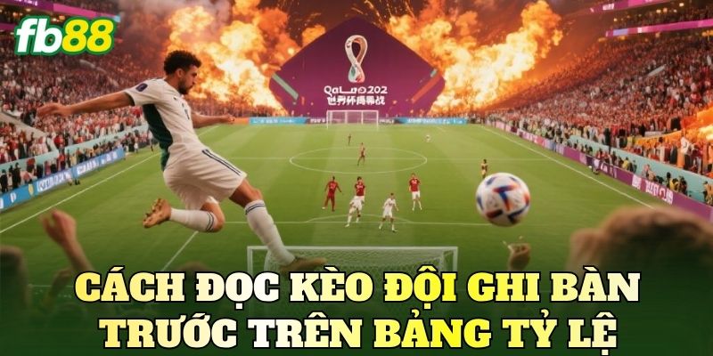 Cách đọc kèo đội ghi bàn trước trên bảng tỷ lệ