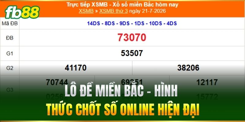 Lô Đề Miền Bắc - Hình thức chốt số online hiện đại