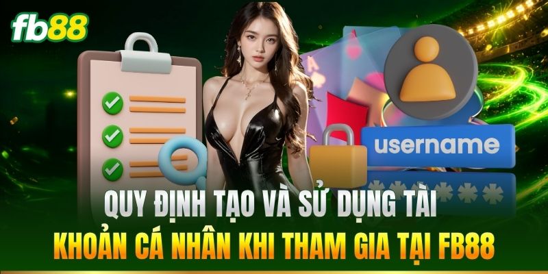 Quy định tạo và sử dụng tài khoản cá nhân