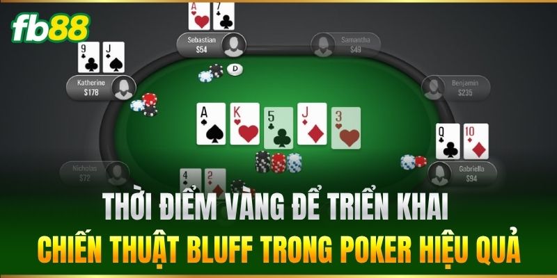 Thời điểm vàng để triển khai Chiến Thuật Bluff Trong Poker hiệu quả